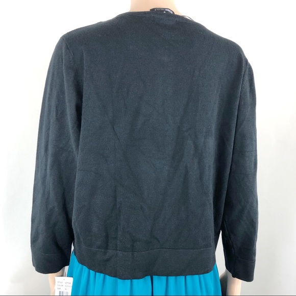 Ronni Nicole XL Brown Black Glitters Sweater - Picture 5 of 8